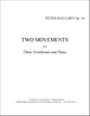 Two Movements for Three Trombones and Piano, Op. 34 P.O.D. cover